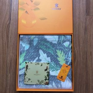 Wensli Chinese Silk Scarf NEW 21”x21”